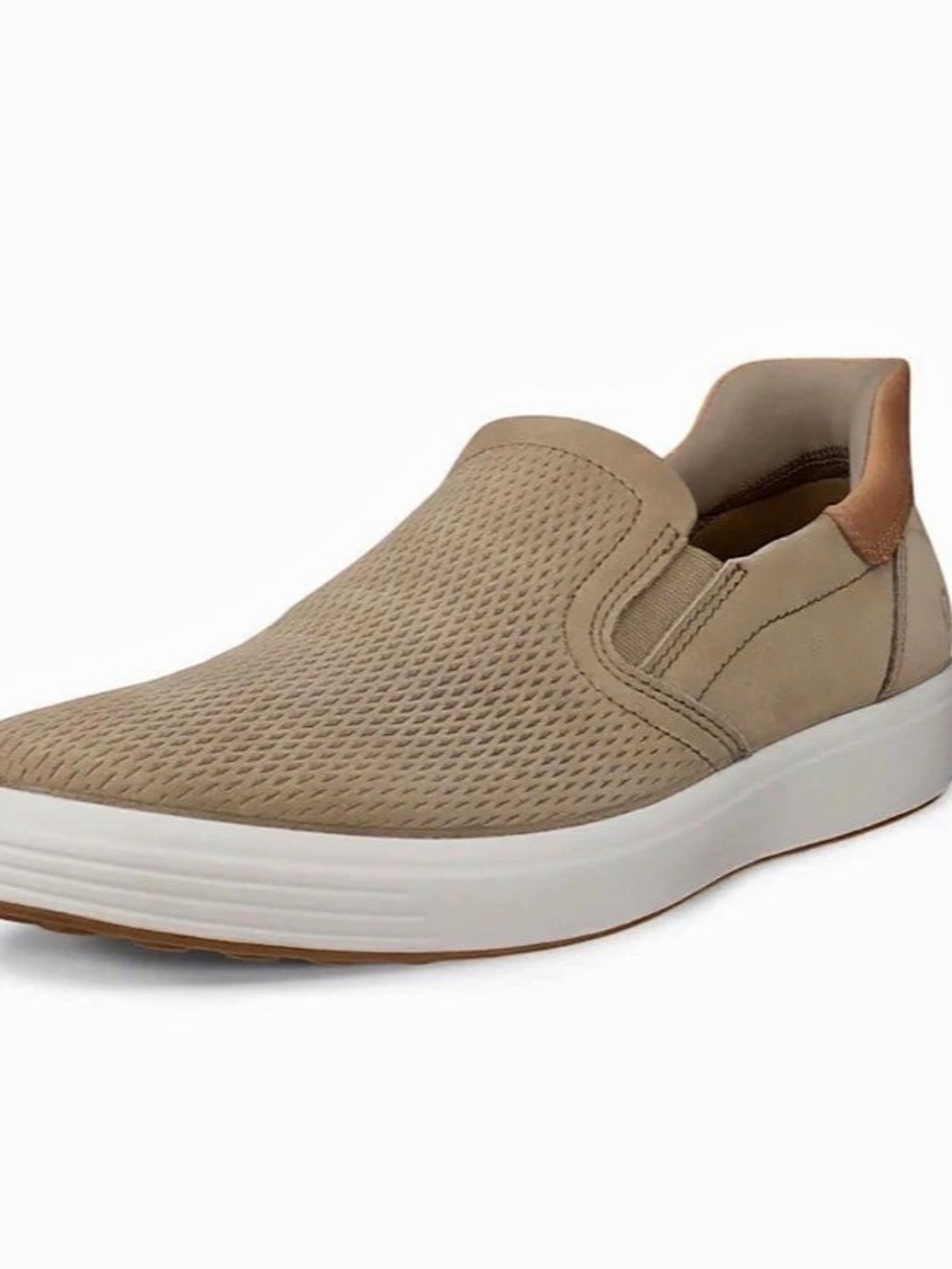 ECCO Men's Soft 7 Slip On Nutmeg Brown Nubuck Leather Size EU 44 (US 10 - 10.5 )